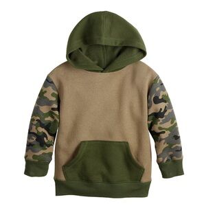 Jumping Beans Colorblock Fleece Hoodie Camo | 2T